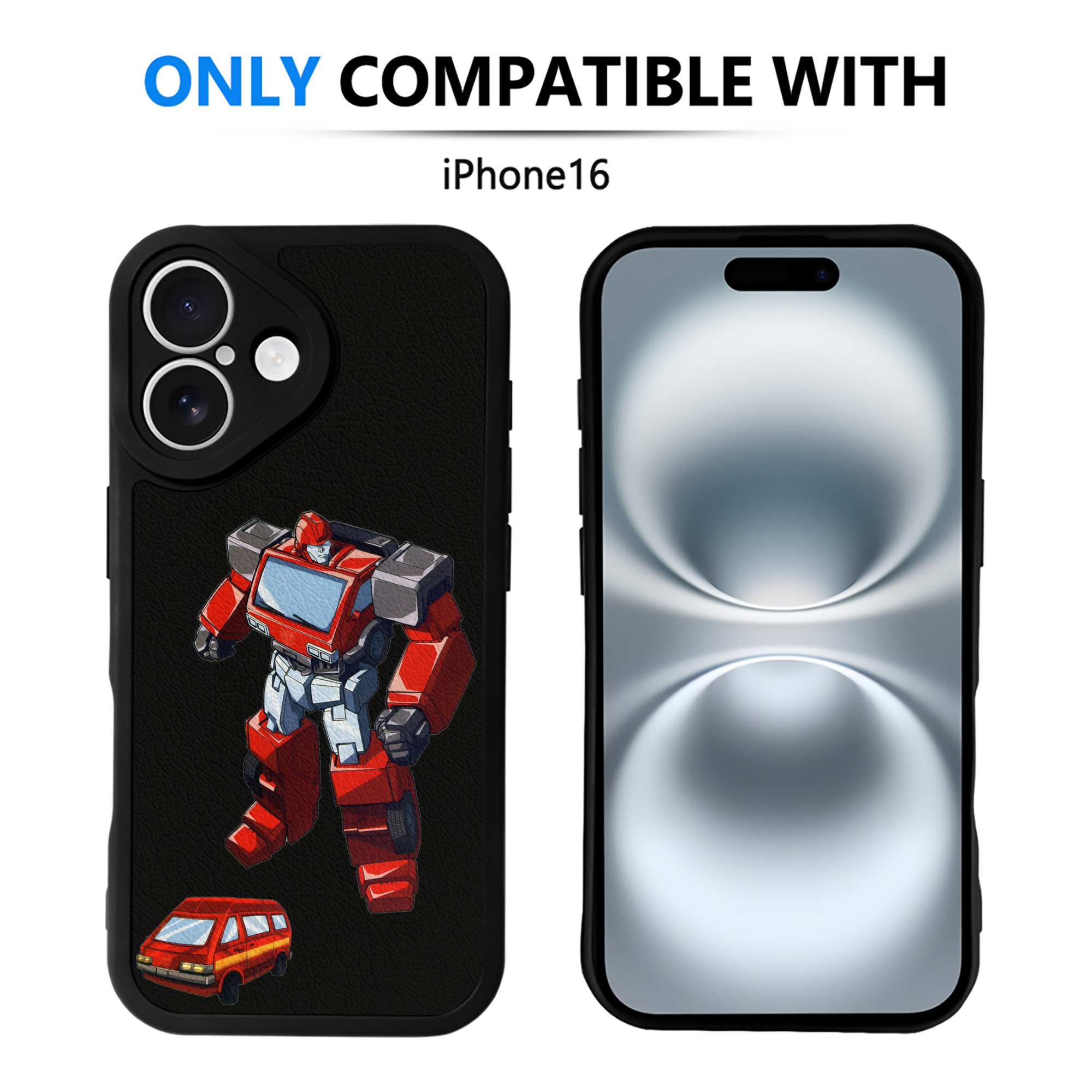 （画像用）  【iPhone 16シリーズ対応】シリコンスマホケース（レザー調） 材質：シリコン